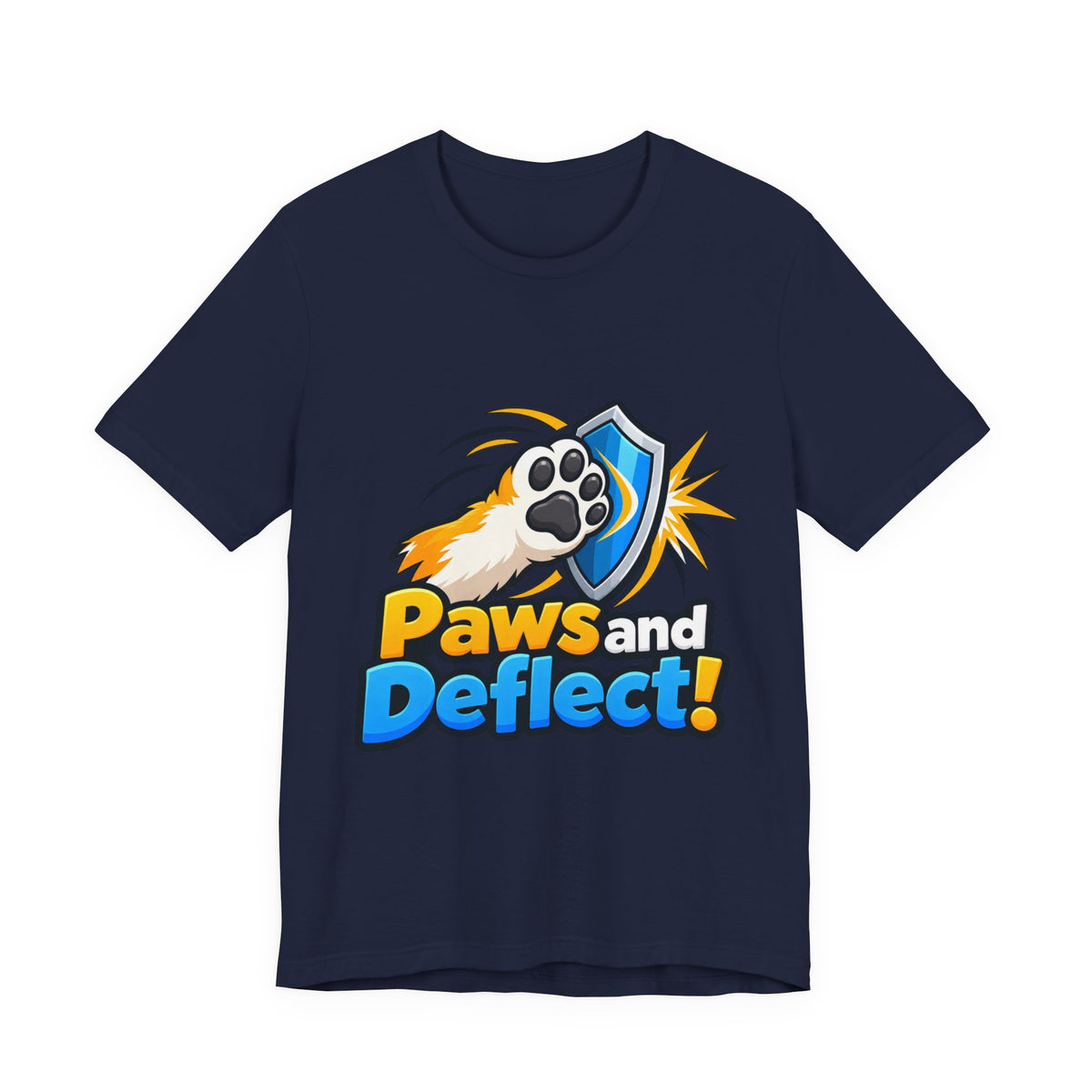 Paws and Deflect! Funny Pet Lover Gamer T-Shirt