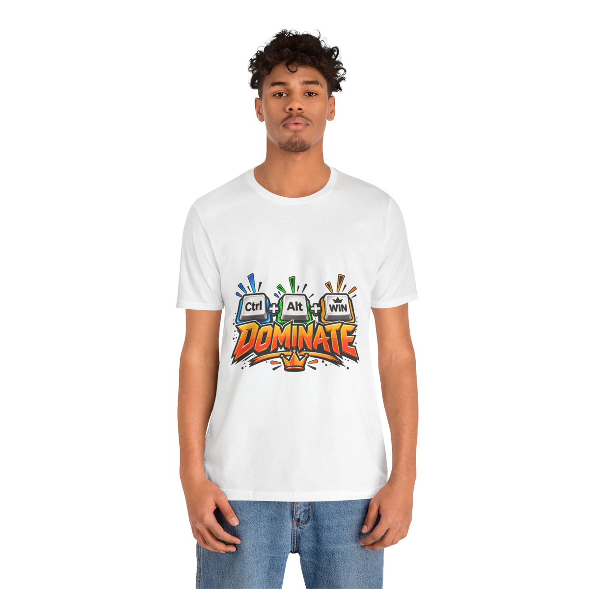 Ctrl + Alt + DOMINATE Funny PC Gamer T-Shirt