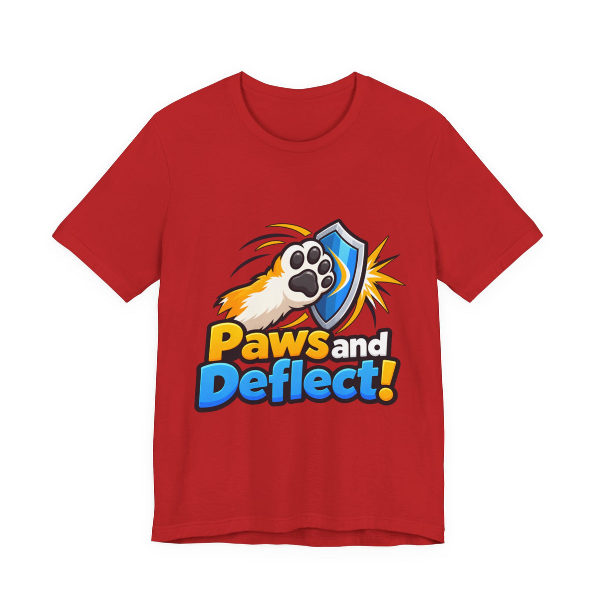 Paws and Deflect! Funny Pet Lover Gamer T-Shirt