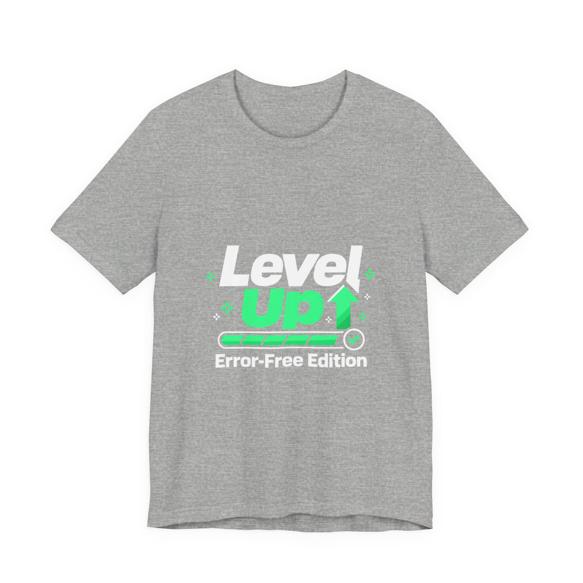 Level Up Error-Free Edition Funny Gaming T-Shirt