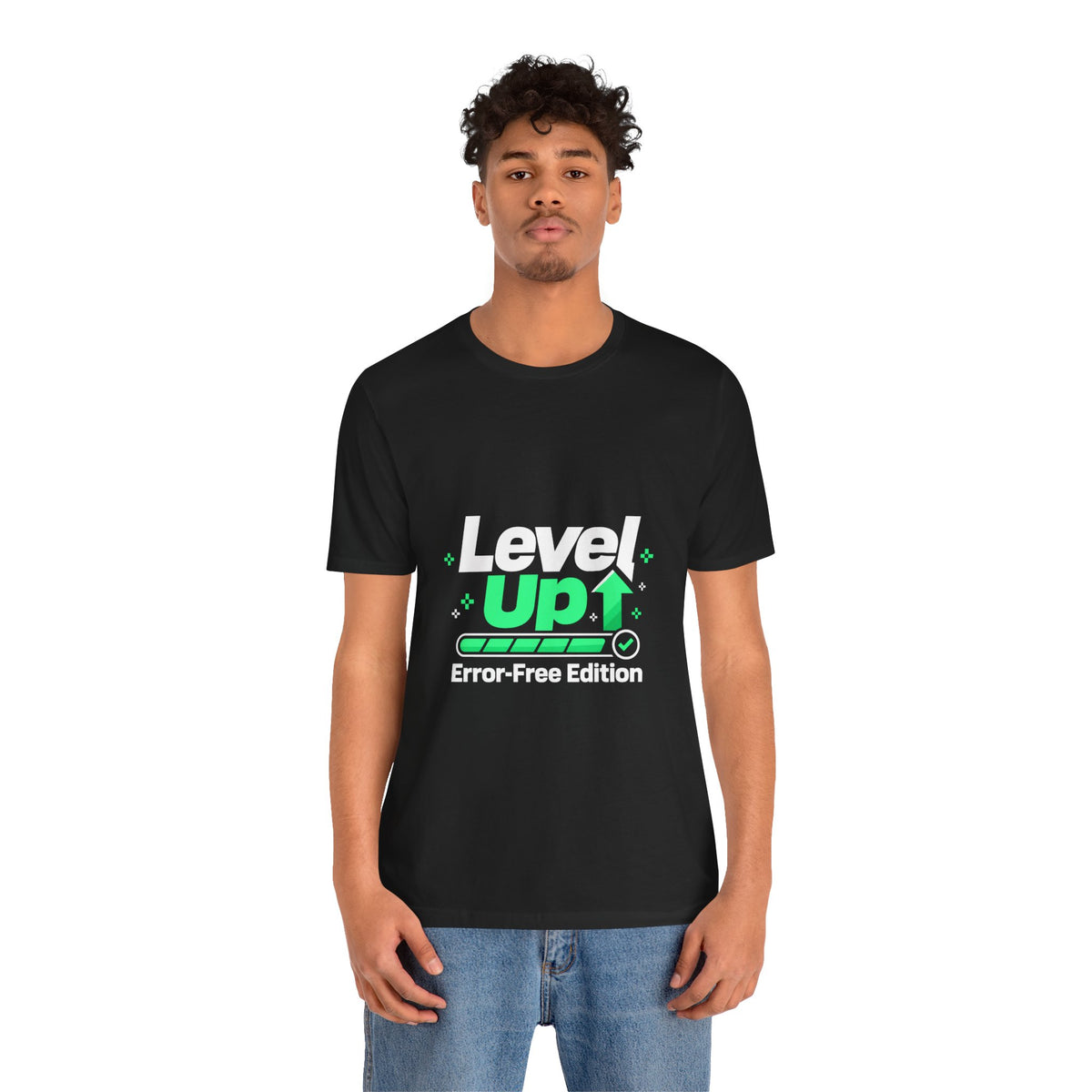 Level Up Error-Free Edition Funny Gaming T-Shirt