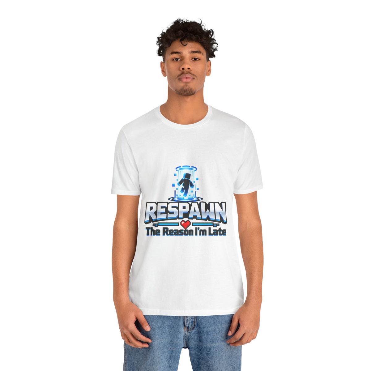 Respawn The Reason I'm Late Funny Gamer T-Shirt