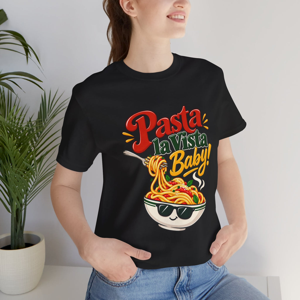 Pasta la Vista Baby! Funny Foodie Italian T-Shirt